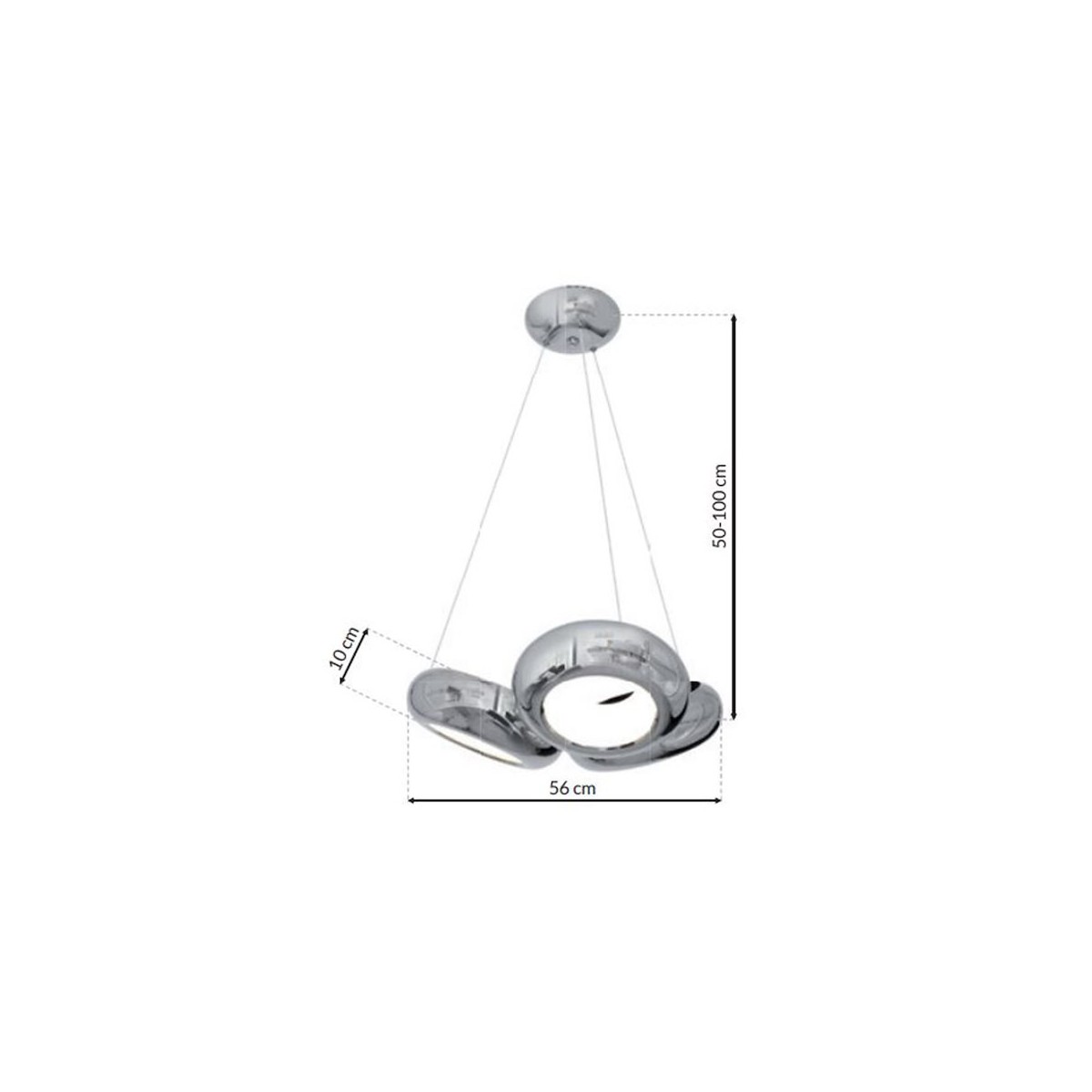 MiLagro ML329 lampa MERCURIO 3 LED oświetlenie klasy premium