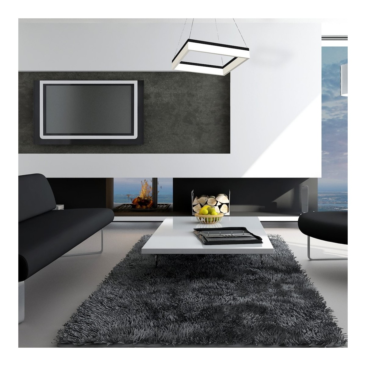 MiLagro LAMPA WISZĄCA NERO 32W LED ML081