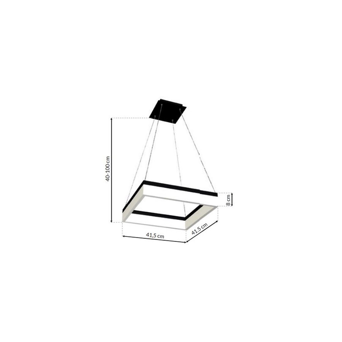 MiLagro LAMPA WISZĄCA NERO 32W LED ML081