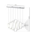 MiLagro LAMPA WISZĄCA VERTIGO 96W LED ML335