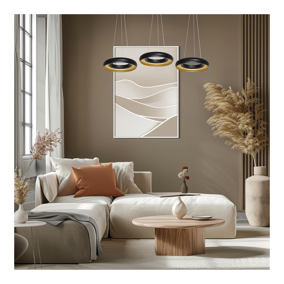 MiLagro ML354 lampa RONDO NERO LED designerskie oświetlenie
