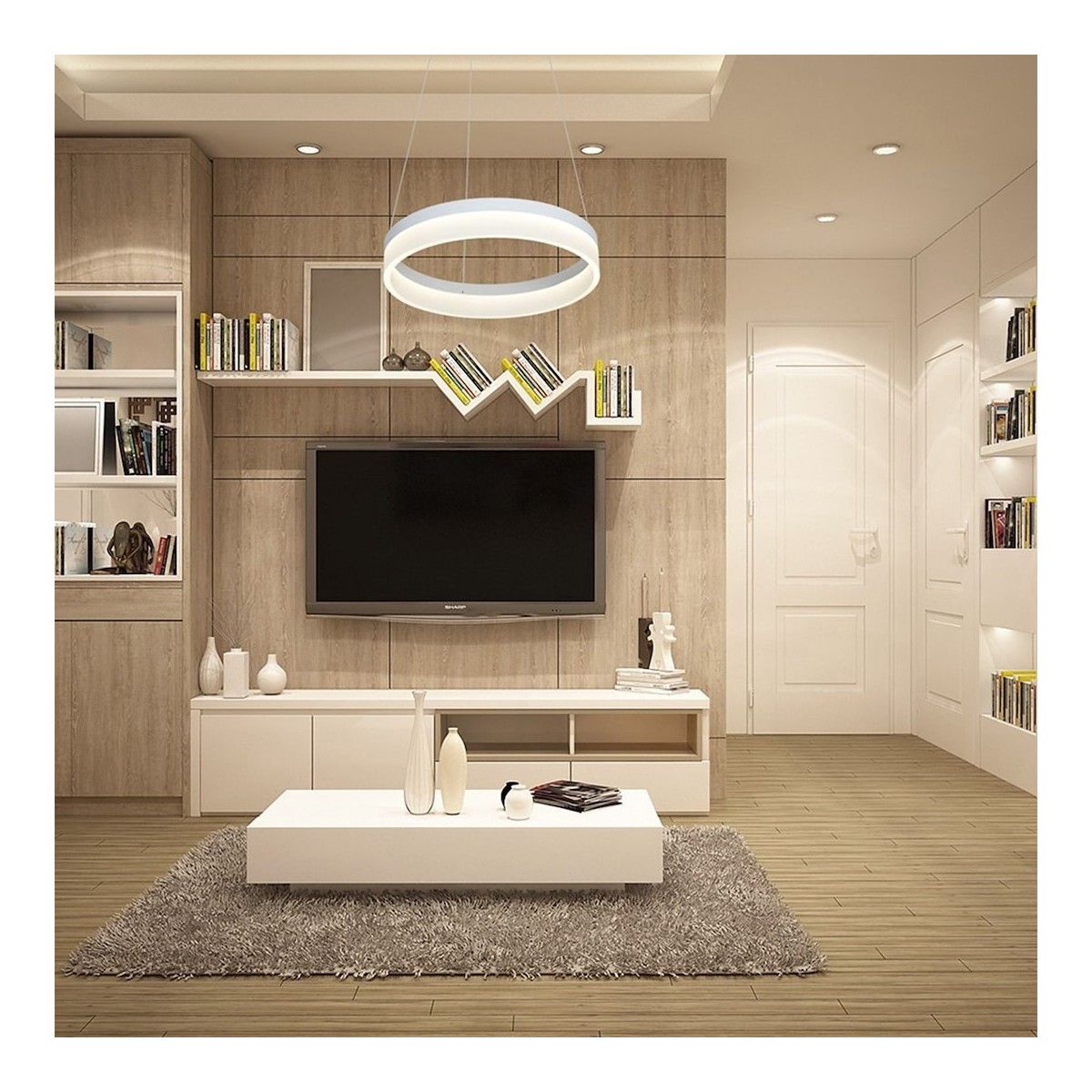MiLagro ML405 lampa RING LED eleganckie oświetlenie