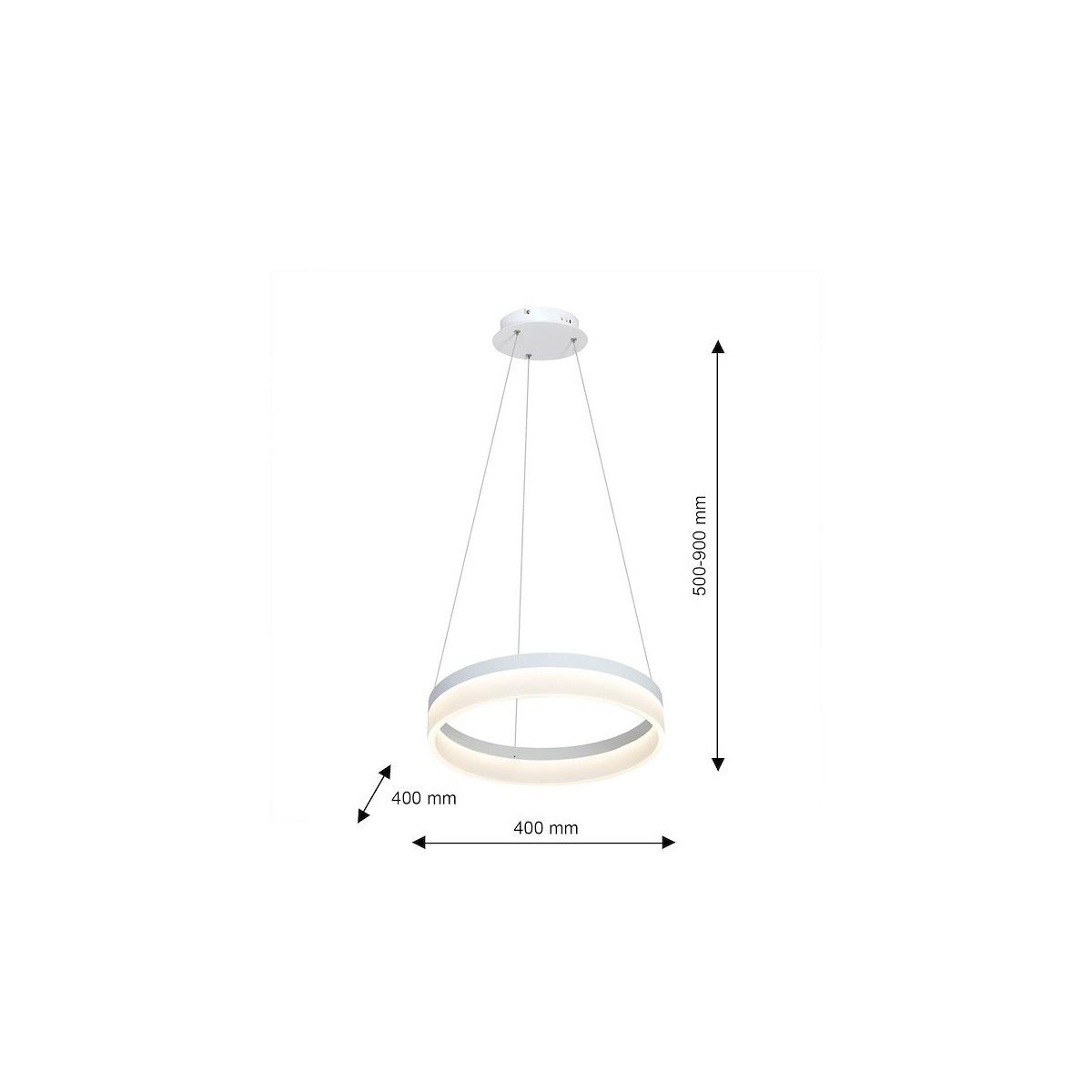 MiLagro LAMPA WISZĄCA RING 24W LED ML405