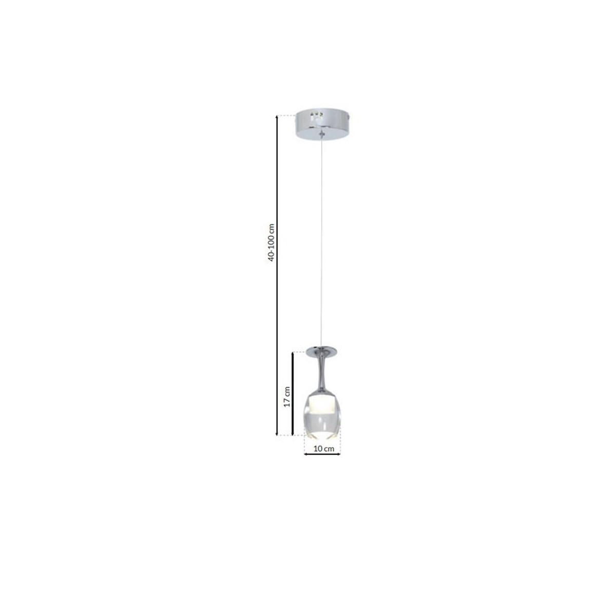 MiLagro ML436 lampa COPPA LED wyjątkowe oświetlenie