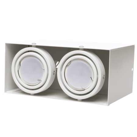 MiLagro Lampa Sufitowa Blocco Biały 2x7W GU10 Led ML478