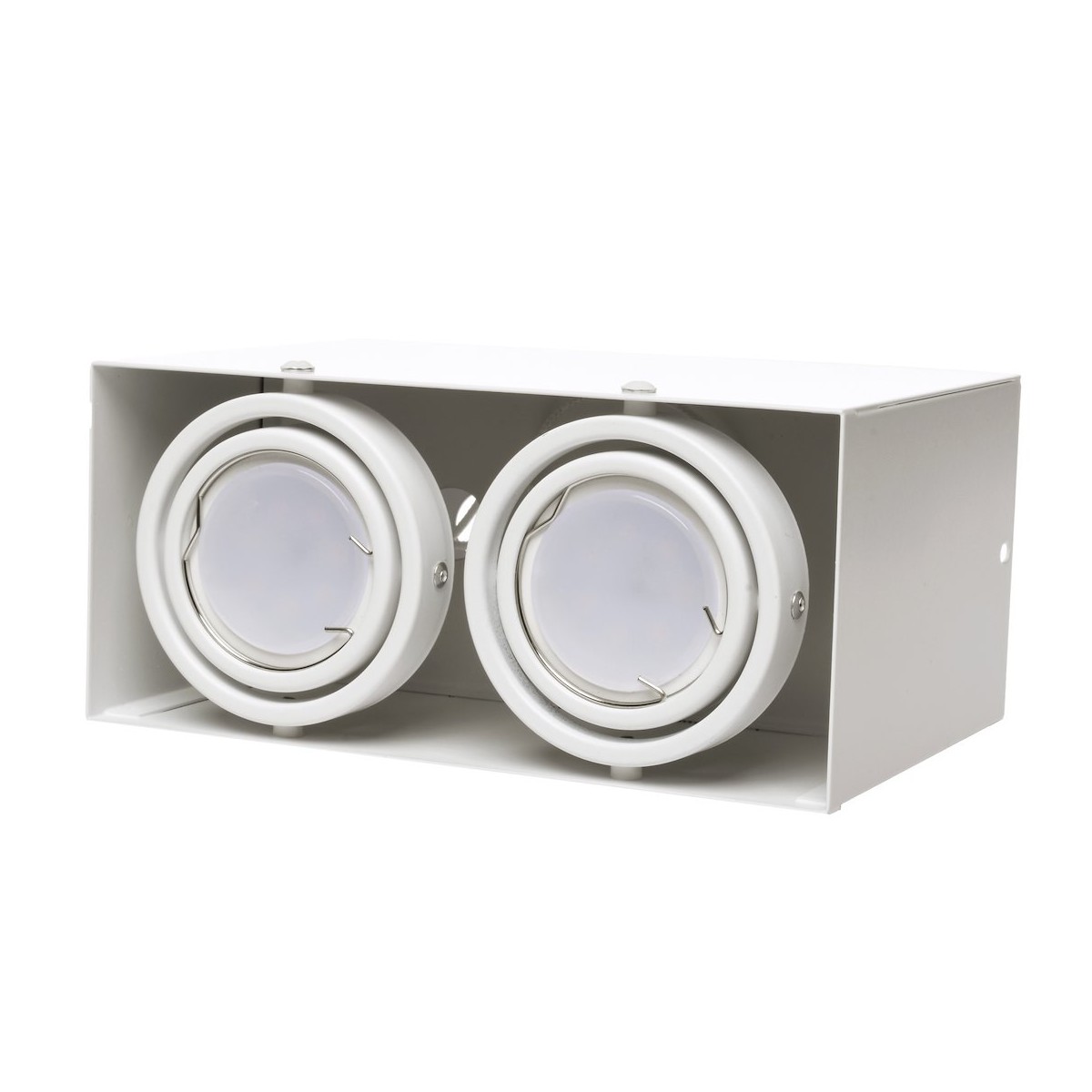 MiLagro Lampa Sufitowa Blocco Biały 2x7W GU10 Led ML478