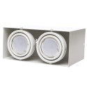 MiLagro Lampa Sufitowa Blocco Biały 2x7W GU10 Led ML478