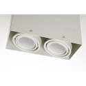 MiLagro Lampa Sufitowa Blocco Biały 2x7W GU10 Led ML478