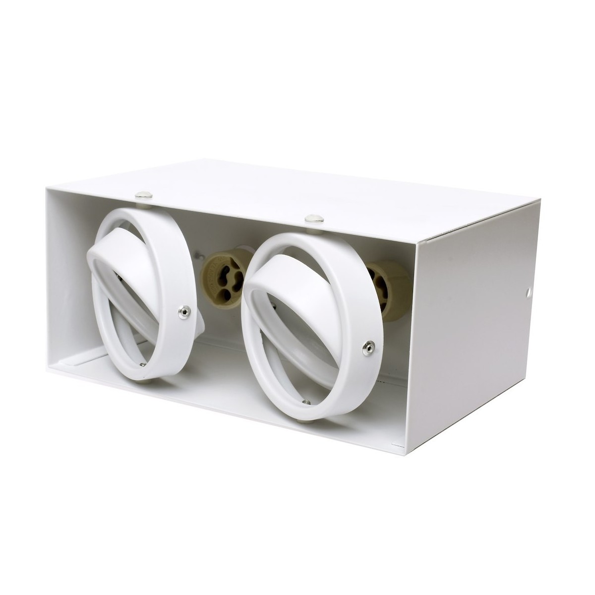 MiLagro Lampa Sufitowa Blocco Biały 2x7W GU10 Led ML478
