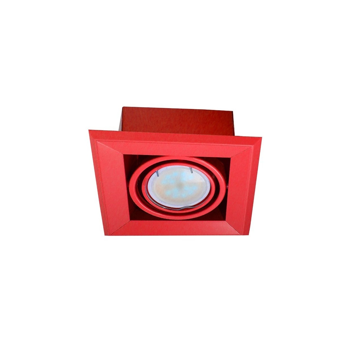 MiLagro LAMPA PODTYNKOWA BLOCCO CZERWONY 1x7W GU10 LED ML838