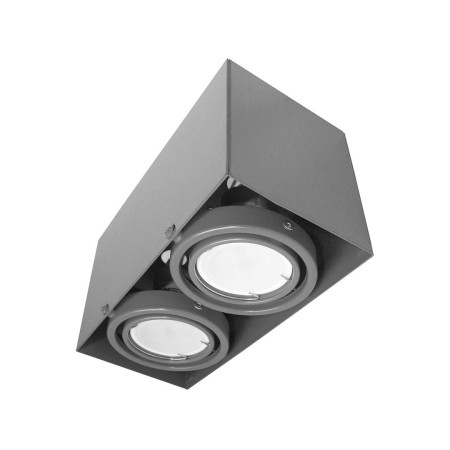 MiLagro LAMPA SUFITOWA BLOCCO SZARY 2x7W GU10 LED ML843