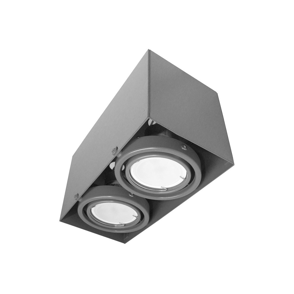 MiLagro LAMPA SUFITOWA BLOCCO SZARY 2x7W GU10 LED ML843