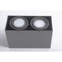 MiLagro LAMPA SUFITOWA BLOCCO SZARY 2x7W GU10 LED ML843