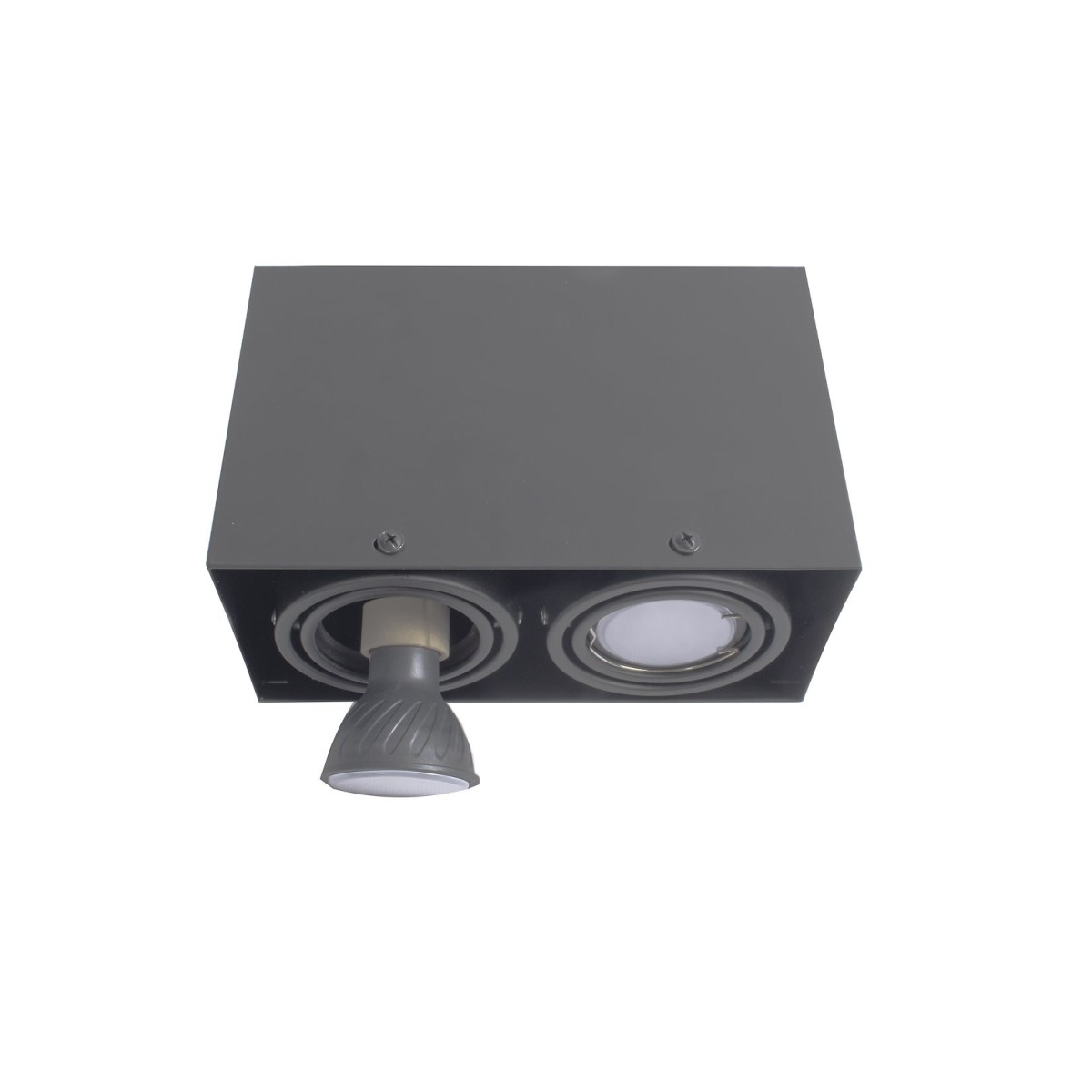MiLagro LAMPA SUFITOWA BLOCCO SZARY 2x7W GU10 LED ML843