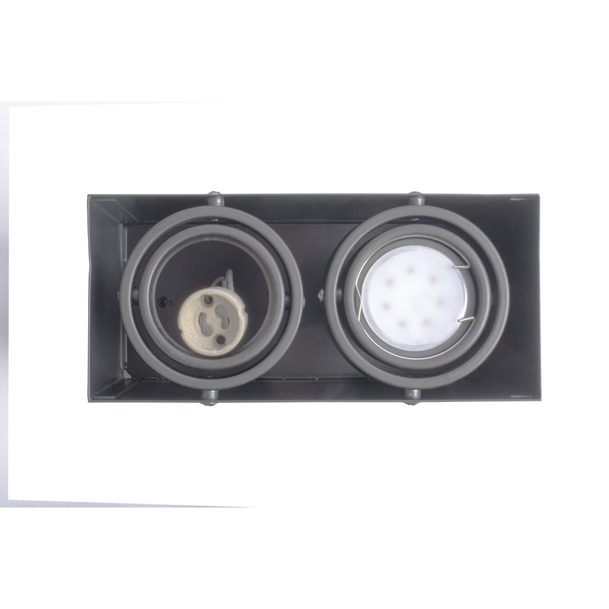 MiLagro LAMPA SUFITOWA BLOCCO SZARY 2x7W GU10 LED ML843
