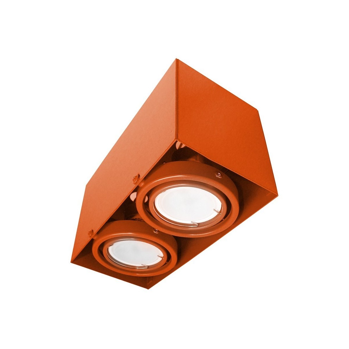 MiLagro LAMPA SUFITOWA  BLOCCO POMARAŃCZOWA 2x7W GU10 LED ML844