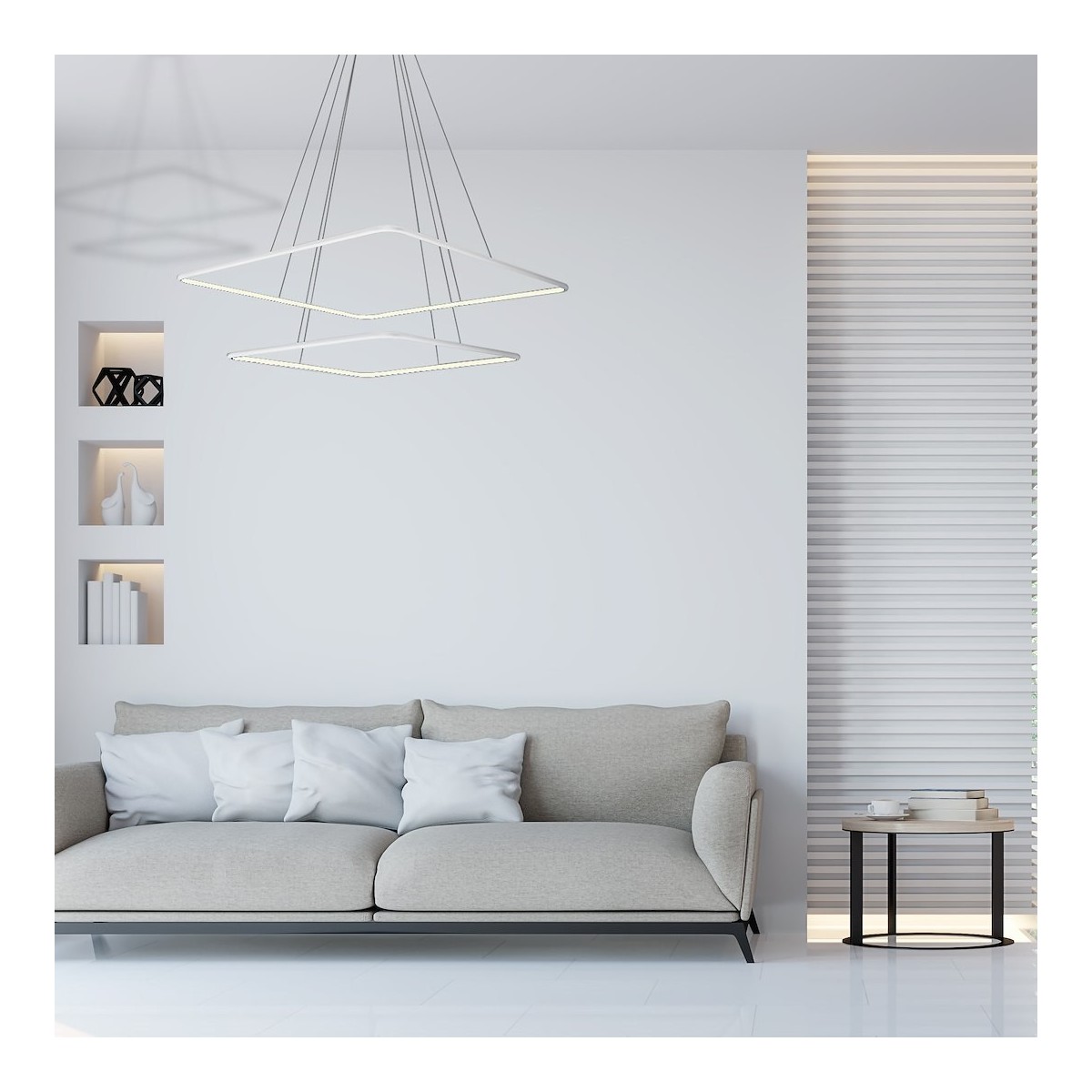 MiLagro Lampa wisząca Nix Biały 50W LED ML514