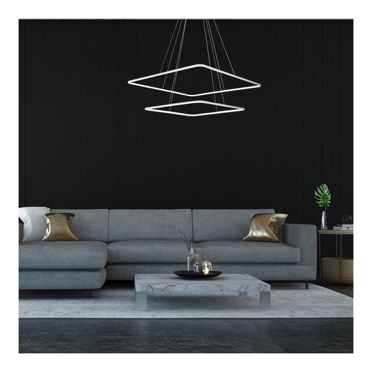 MiLagro Lampa wisząca Nix Biały 50W LED ML514