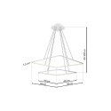 MiLagro Lampa wisząca Nix Biały 50W LED ML514