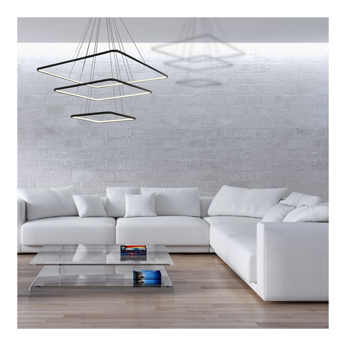 MiLagro LAMPA WISZĄCA NIX BLACK 117W LED ML519