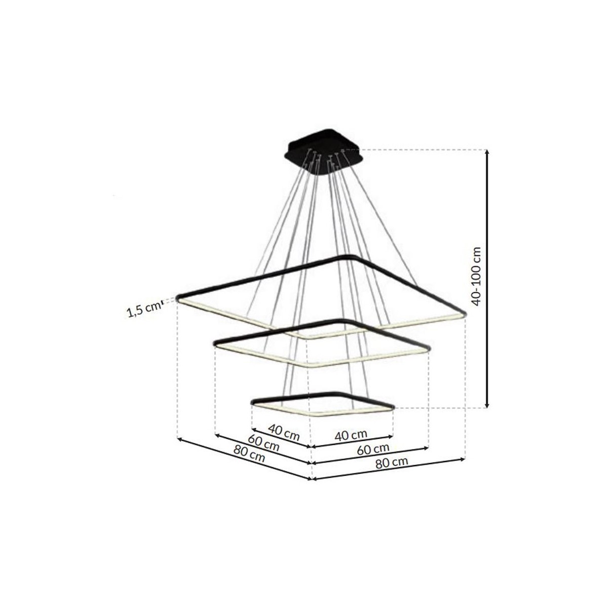 MiLagro ML519 NIX BLACK LED premium oświetlenie