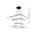 MiLagro LAMPA WISZĄCA NIX BLACK 117W LED ML519