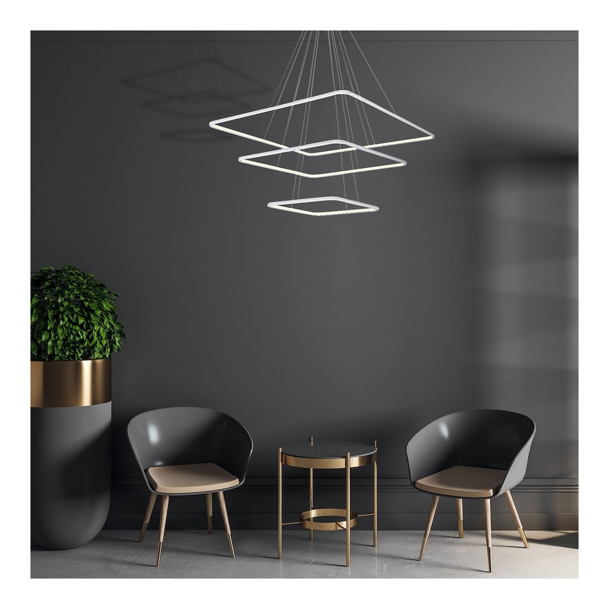 MiLagro ML515 NIX WHITE LED efektowne oświetlenie