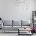 MiLagro Lampa Wisząca Nix Biały 117W LED ML515