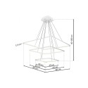 MiLagro ML515 NIX WHITE LED efektowne oświetlenie