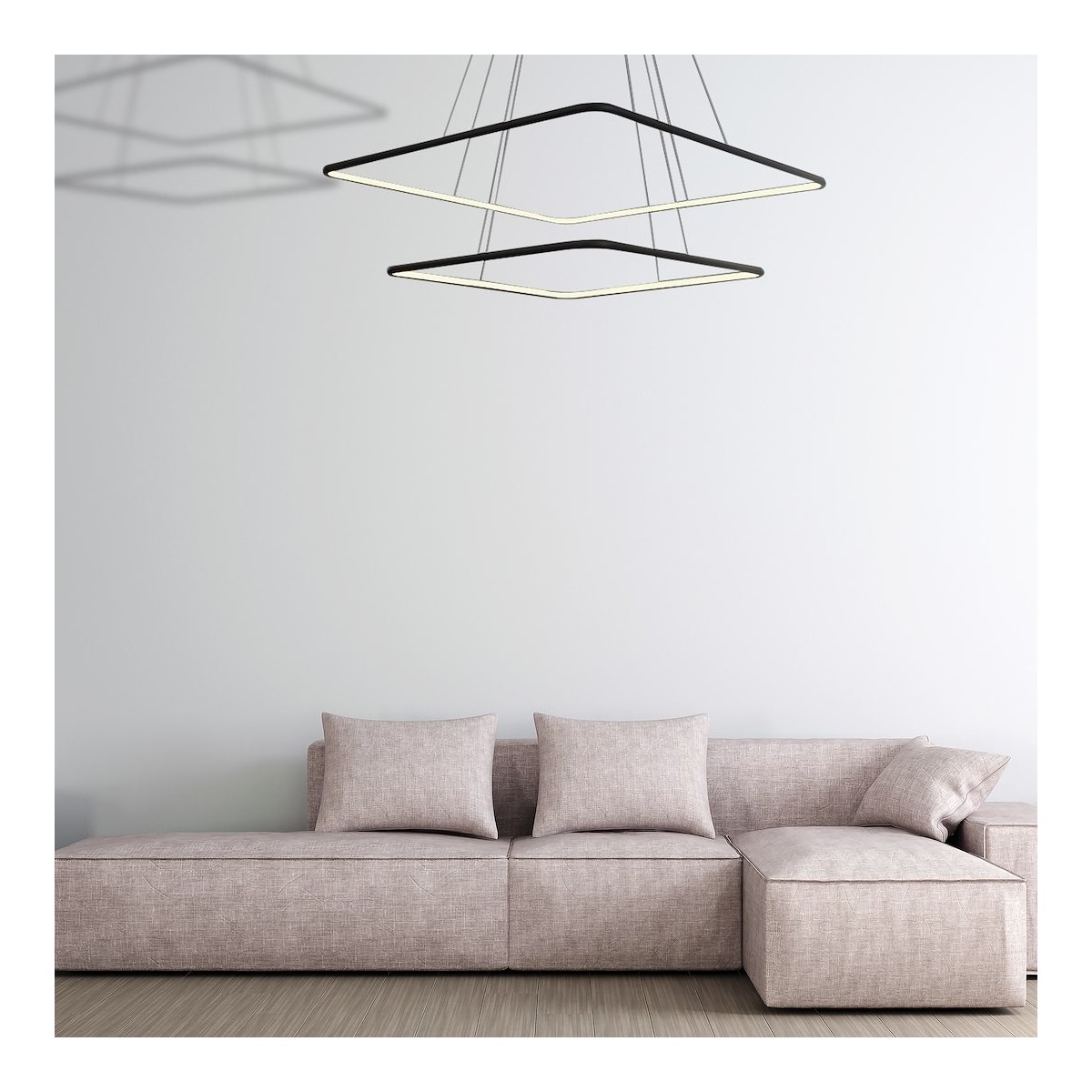 MiLagro LAMPA WISZĄCA NIX BLACK 50W LED ML518