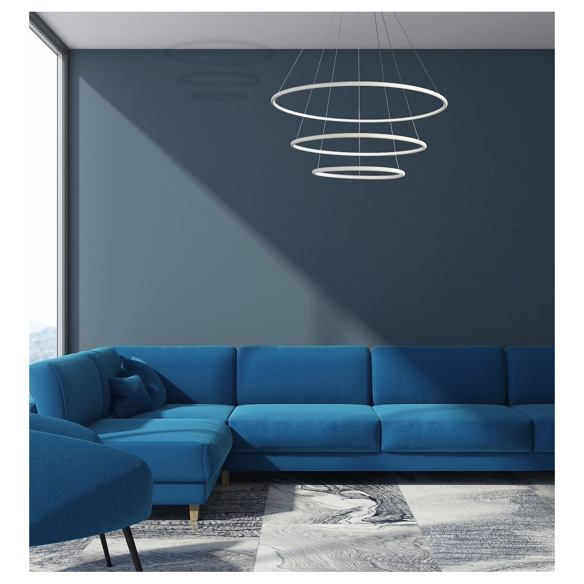 MiLagro Lampa Wisząca Orion Biały 99W LED ML503