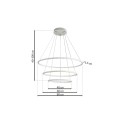 MiLagro Lampa Wisząca Orion Biały 99W LED ML503