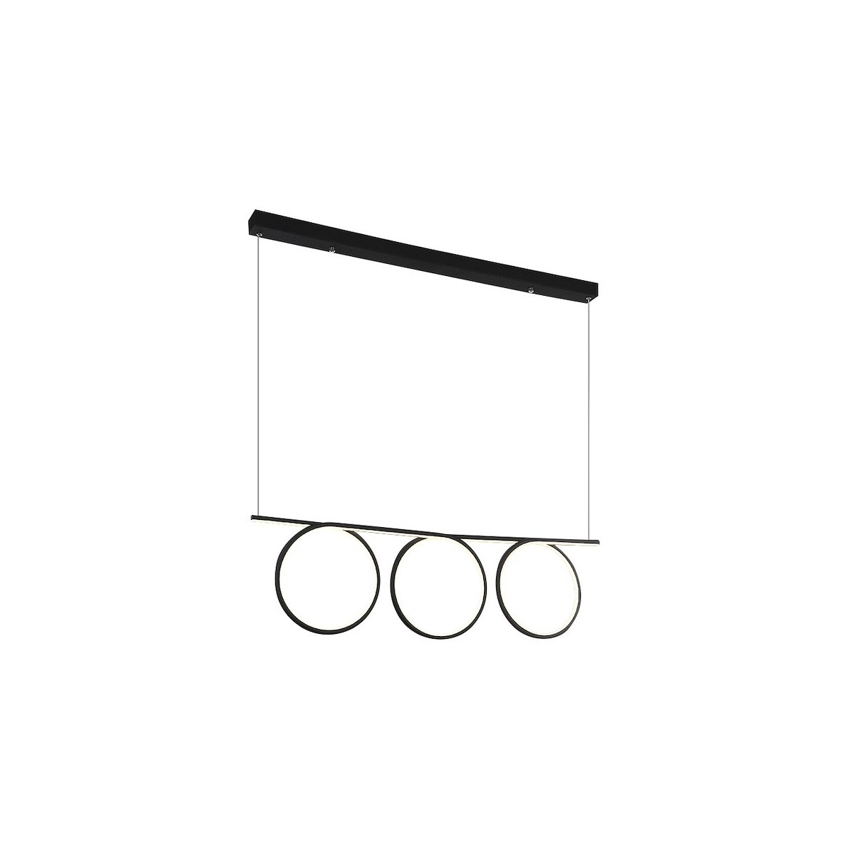 MiLagro LAMPA WISZĄCA LOOP BLACK 60W LED ML523