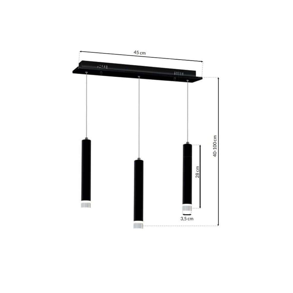 MiLagro ML183 CARBON 3xLED światło podkreślające charakter wnętrza