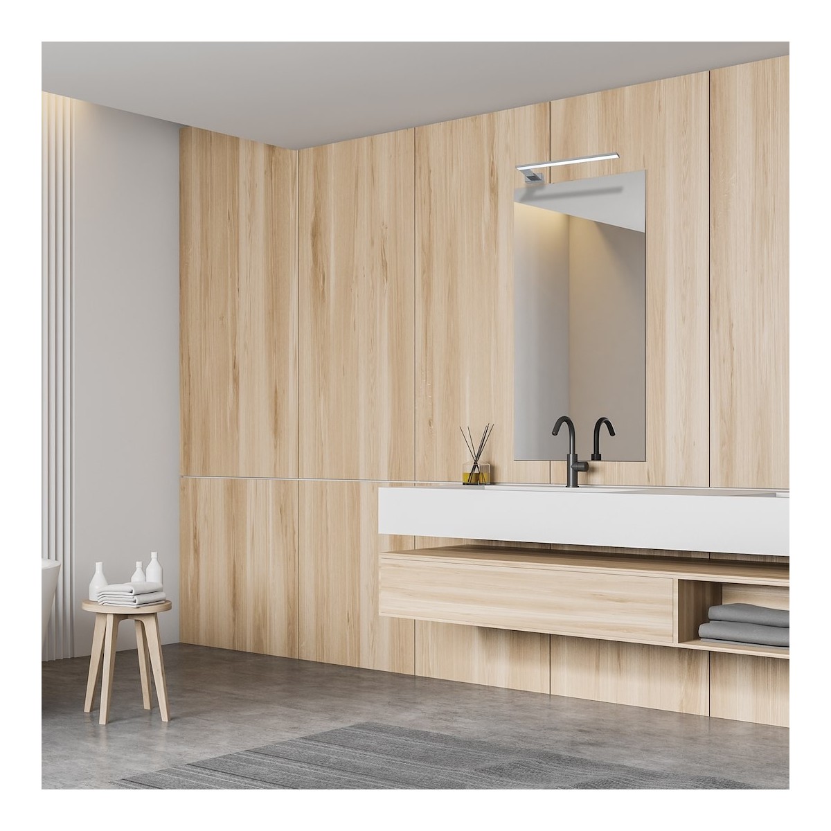 MiLagro Kinkiet SHINE CHROME 45cm 11W LED ML588