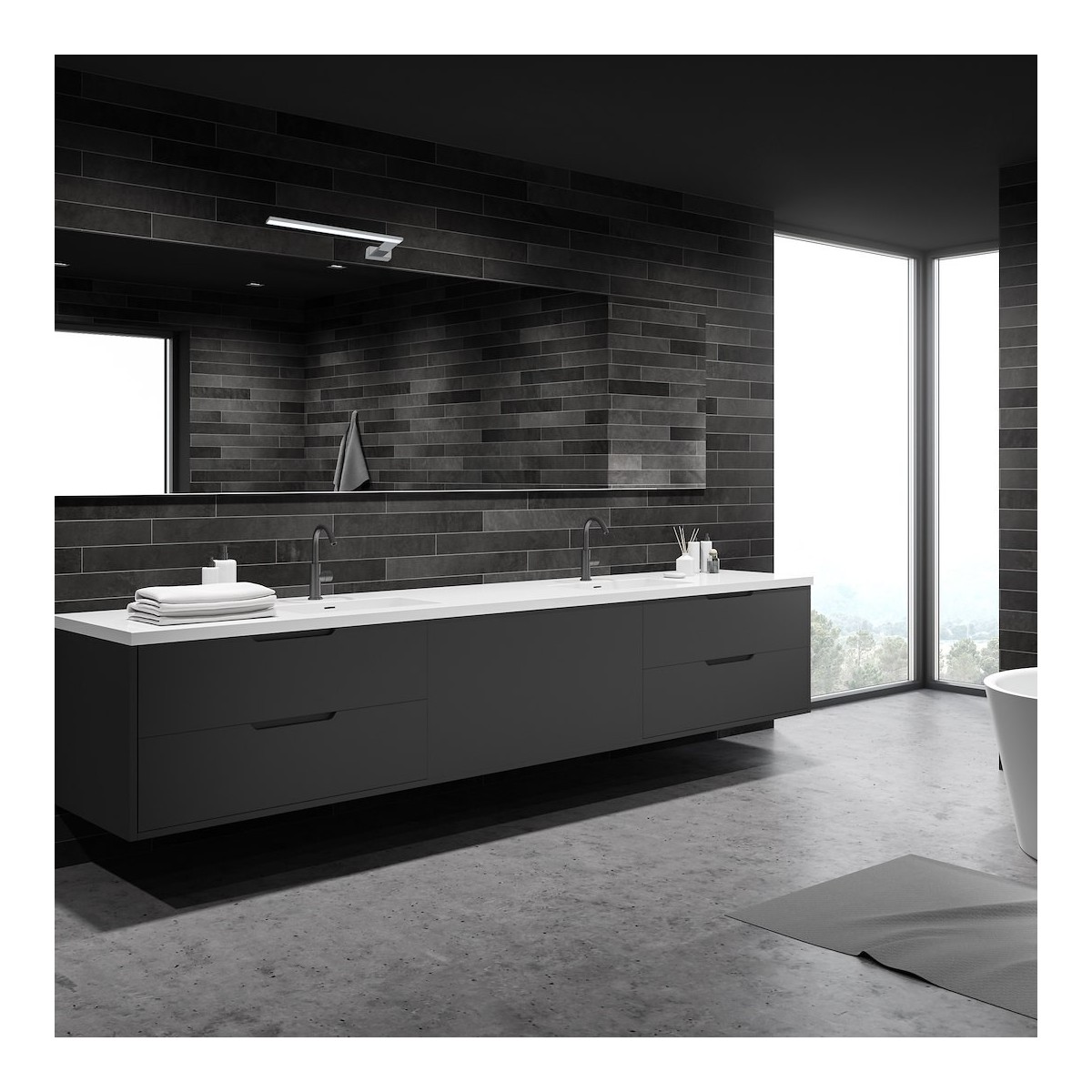 MiLagro Kinkiet SHINE CHROME 45cm 11W LED ML588