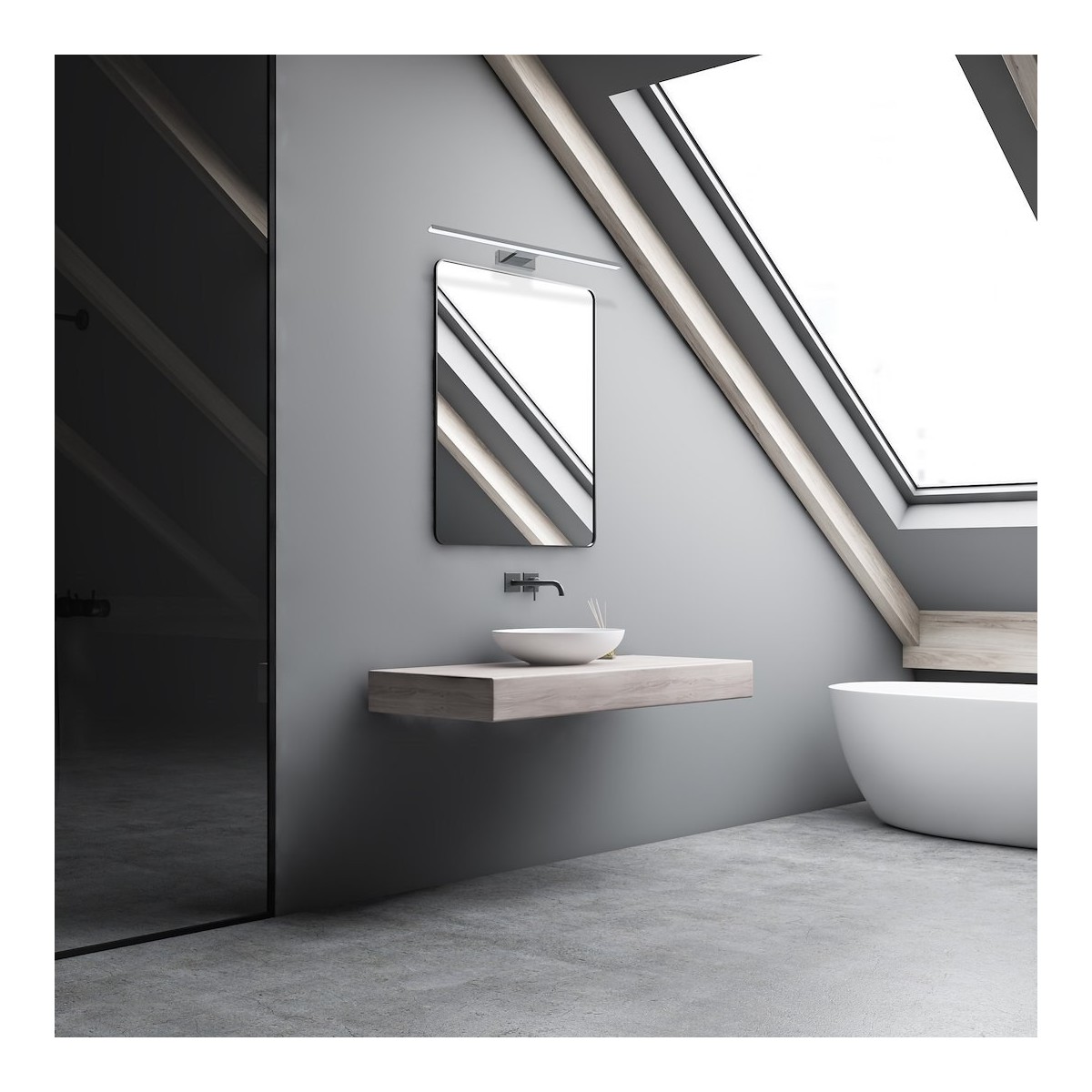 MiLagro Kinkiet SHINE CHROME 60cm 13,8W LED ML589