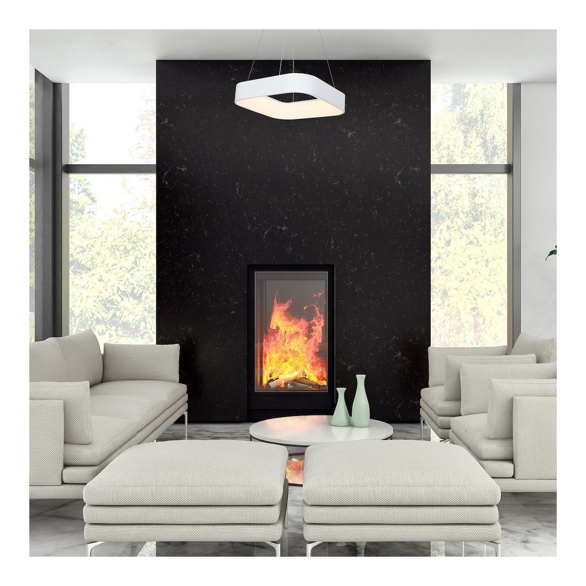 MiLagro ML569 ASTRO WHITE LED stylowe lampy sufitowe
