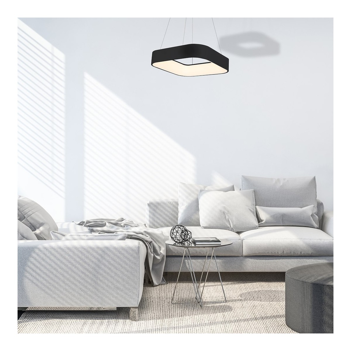 MiLagro LAMPA WISZĄCA ASTRO BLACK 40W LED 3000K-4000K ML570