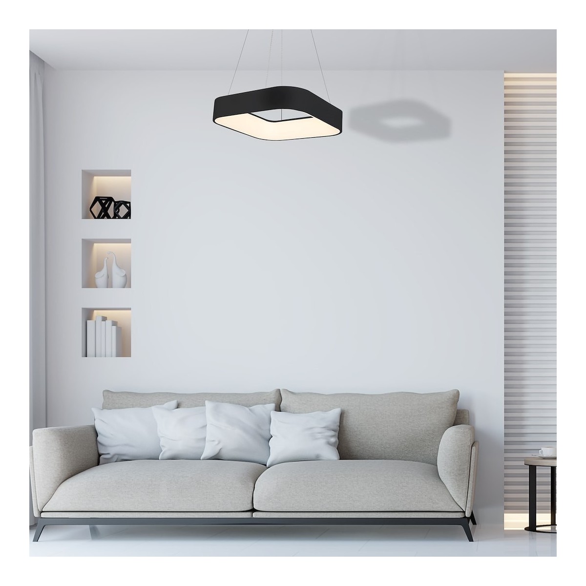 MiLagro LAMPA WISZĄCA ASTRO BLACK 40W LED 3000K-4000K ML570