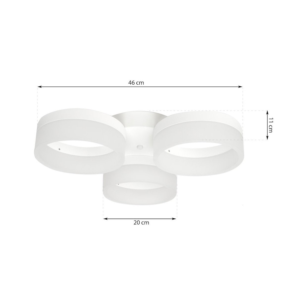 MiLagro ML166 RING plafon LED nietuzinkowe oświetlenie