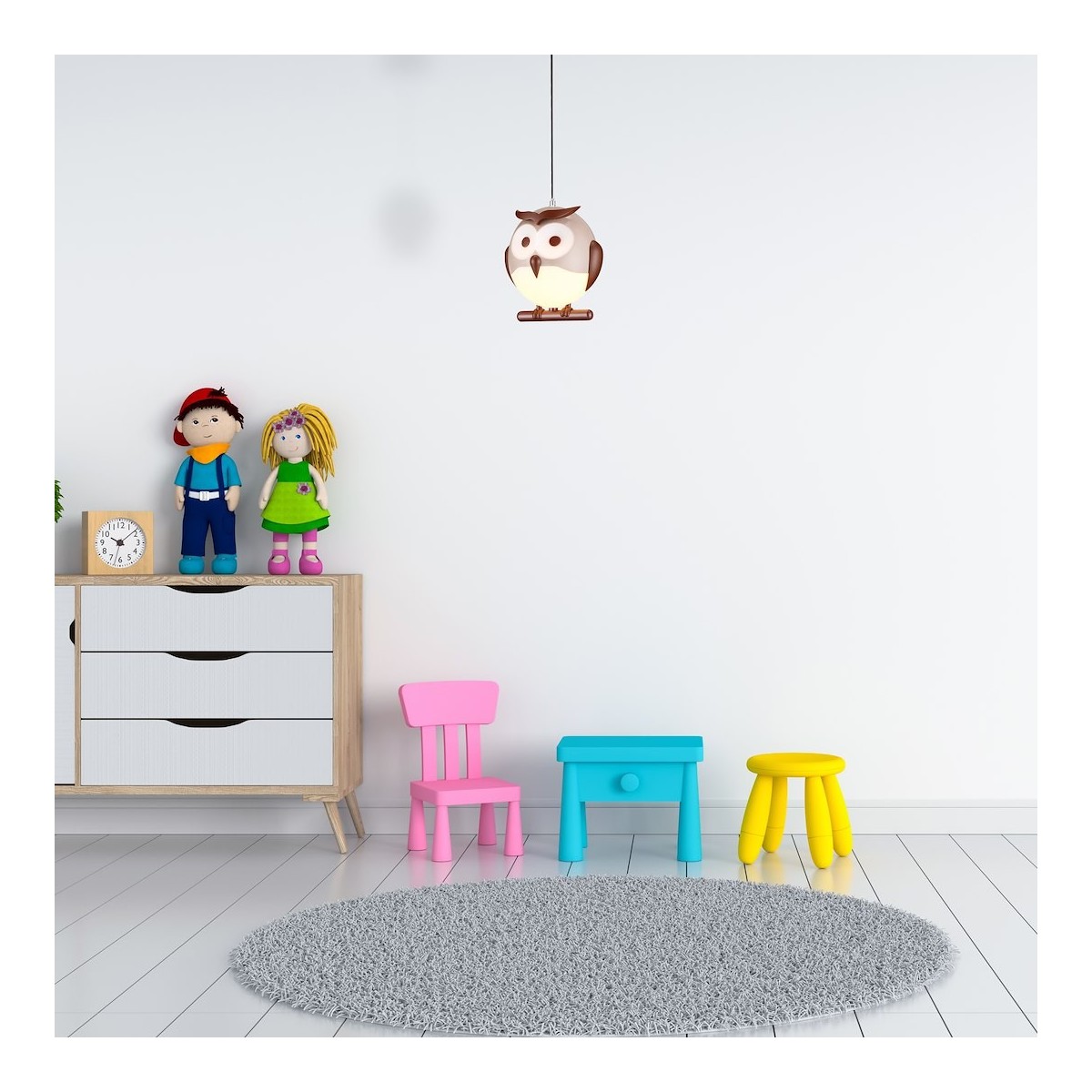 MiLagro ML243 OWL lampa dziecięca designerskie lampy LED