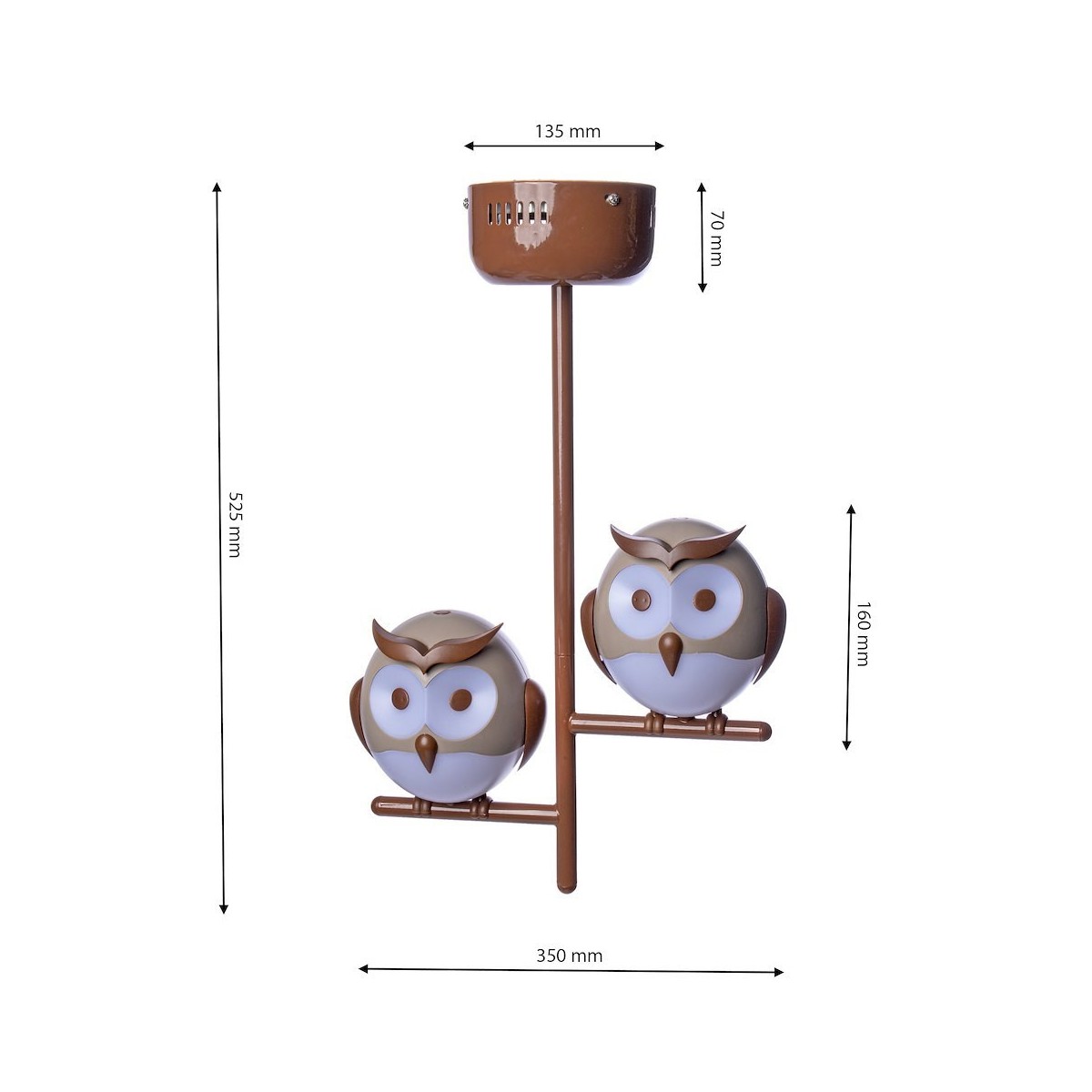 MiLagro ML244 OWL lampa sufitowa stylowe lampy sufitowe