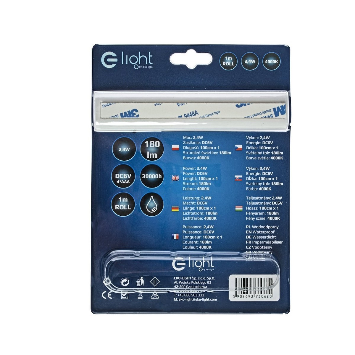 MiLagro EKZ0620 taśma LED z sensorem designerskie oświetlenie
