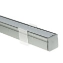 MiLagro PROFIL ALUMINIOWY SREBRNY TYP Y 2m + KLOSZ MLECZNY EKPR0118