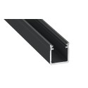 MiLagro PROFIL ALUMINIOWY CZARNY TYP Y 1m + KLOSZ MLECZNY EKPR6336