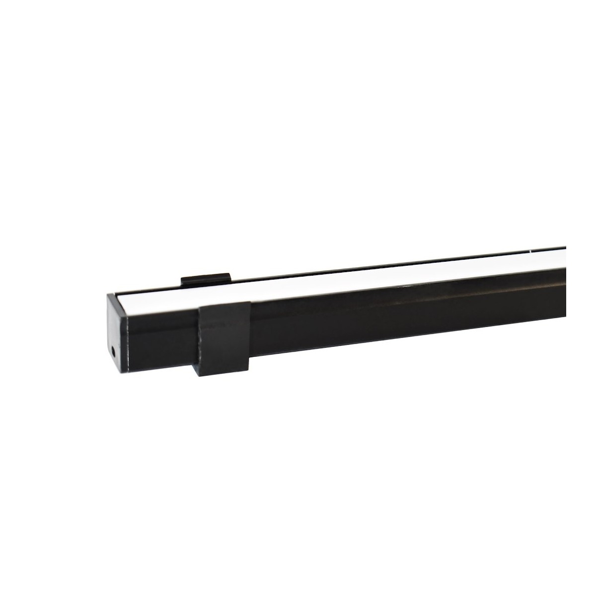 MiLagro PROFIL ALUMINIOWY CZARNY TYP Y 1m + KLOSZ MLECZNY EKPR6336