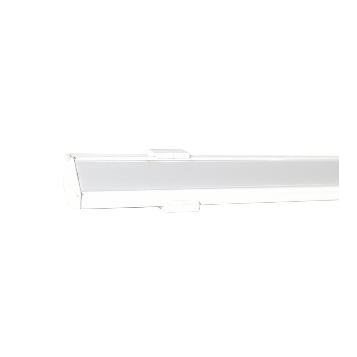 MiLagro PROFIL ALUMINIOWY NAROŻNY BIAŁY TYP C 1m + KLOSZ MLECZNY EKPR9320