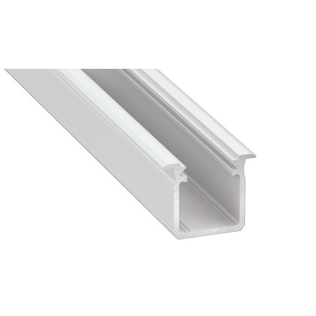 MiLagro PROFIL ALUMINOWY BIAŁY TYP G 1m + KLOSZ MLECZNY EKPR8774