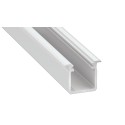 MiLagro PROFIL ALUMINOWY BIAŁY TYP G 1m + KLOSZ MLECZNY EKPR8774